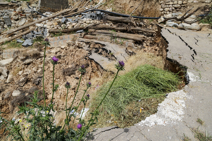 رانش زمین در «روستای عرب» بجنورد‎