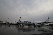 لغو و تاخیر پروازها در فرودگاه مهرآباد به دلیل بارش برف و باران