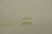 توفان شن در کرمان ادامه دارد