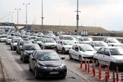 ترافیک سنگین و نیمه سنگین در آزاده راه تهران - کرج  