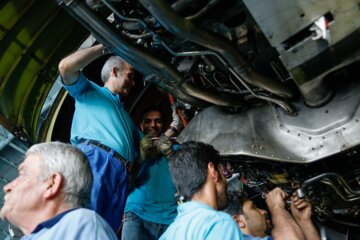 تعمیر و تعویض موتور ایرباس هما توسط مهندسان ایرانی