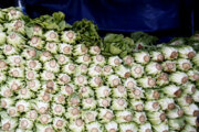 کامیون کاهو در قم، حامل پارچه قاچاق از آب درآمد