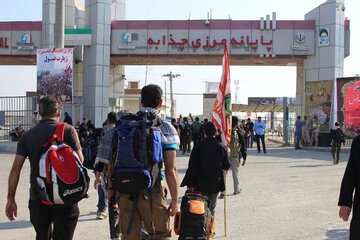 تردد زائران حسینی از مرز چذابه با همکاری مسئولان کشور عراق تسهیل می‎‌شود