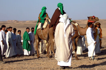 بازسازی واقعه غدیر در شهر قنوات قم