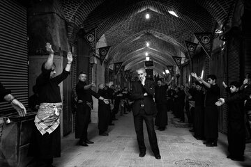 عزاداری تاسوعای حسینی در بازار تبریز