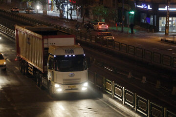 محدودیت جدید ترافیکی/تردد کامیون‌ها در تهران تا ساعت ۲۴ ممنوع است