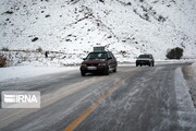 بارش برف و ضرورت احتیاط رانندگان در راه های البرز 