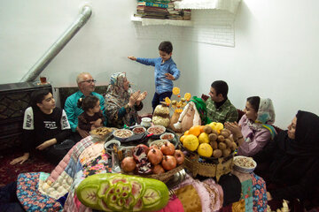 شب یلدا در روستای محمدآباد گرگان