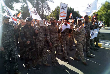 تشییع پیکر شهدای الحشد الشعبی در بغداد