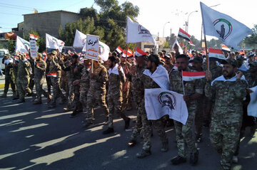 تشییع پیکر شهدای الحشد الشعبی در بغداد