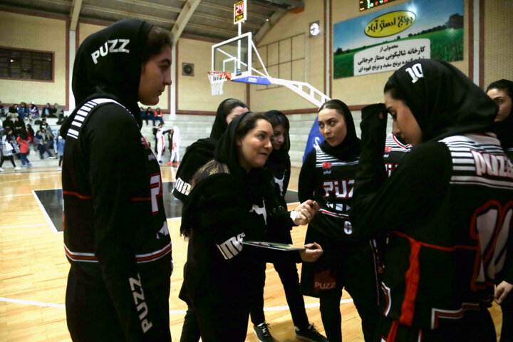دیدار تیم بسکتبال دختران گرگان و پاز تهران