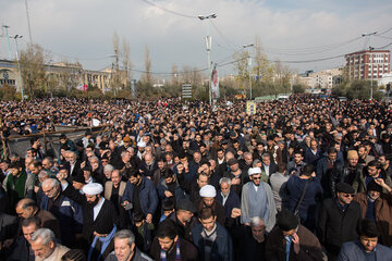 راهپیمایی مردم تهران در پی شهادت سردار سپهبد شهید قاسم سلیمانی