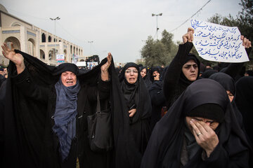 راهپیمایی مردم تهران در پی شهادت سردار سپهبد شهید قاسم سلیمانی