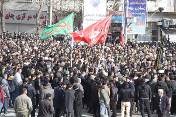 راهپیمایی مردم بروجرد در محکومیت شهادت سردار قاسم سلیمانی