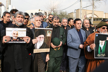 راهپیمایی مردم تهران در پی شهادت سردار سپهبد شهید قاسم سلیمانی