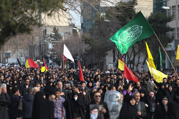 راهپیمایی مردم تهران در پی شهادت سردار سپهبد شهید قاسم سلیمانی