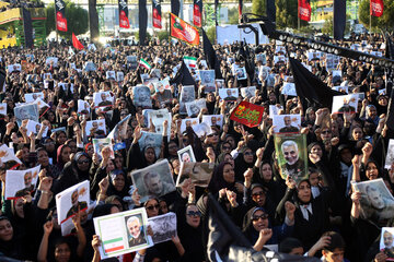 مراسم بزرگداشت شهید قاسم سلیمانی در بندرعباس .