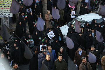 تشییع دو شهید مقاومت و یاران قاسم سلیمانی در شهرری‎