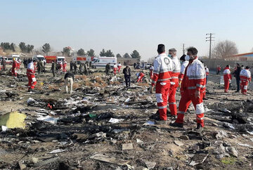 ایران سقوط هواپیمای مسافربری اوکراین در ایران را تسلیت گفت