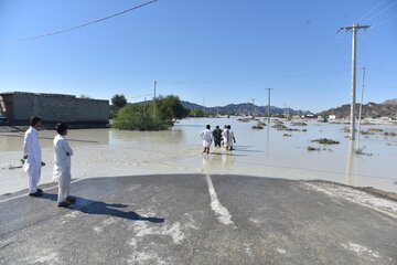 فیلم/ مونسون و طغیان رودخانه‌های فصلی جنوب سیستان و بلوچستان