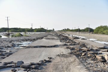 روستاهای گرفتار در سیلاب بلوچستان