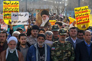طنین فریادهای مردم بجنورد در حمایت از نیروهای حافظ انقلاب اسلامی