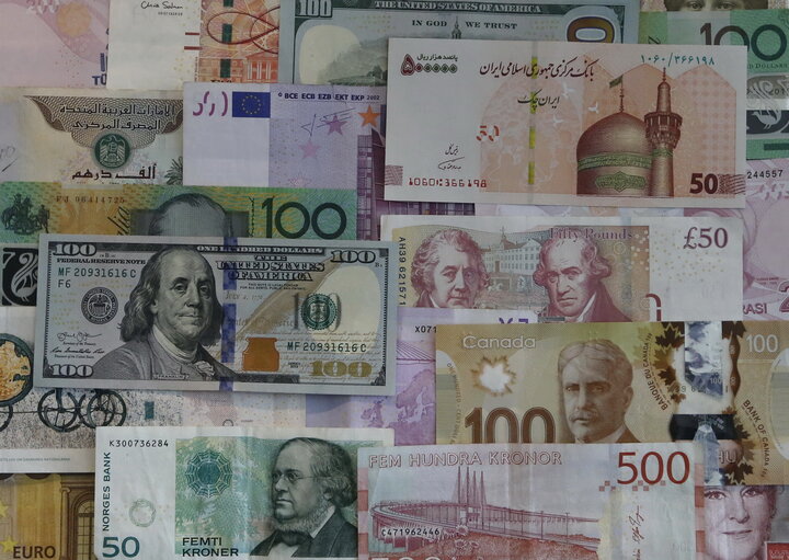 نرخ رسمی پوند، یورو و ۲۳ ارز دیگر کاهش یافت