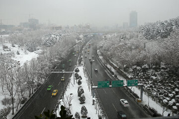 بارش برف روز یکشنبه در تهران (2)