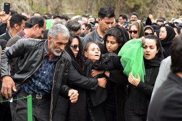 تشییع  «غنیمت اژدری» شهید سانحه هوایی در شیراز