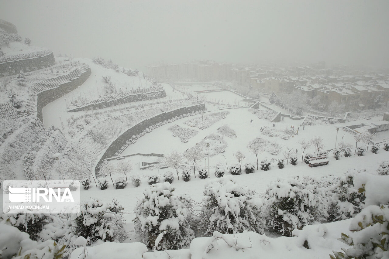 بارش برف روز یکشنبه در تهران (2)