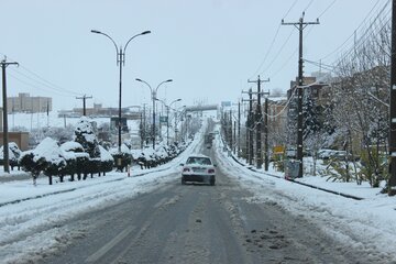 بارش برف در ایلام