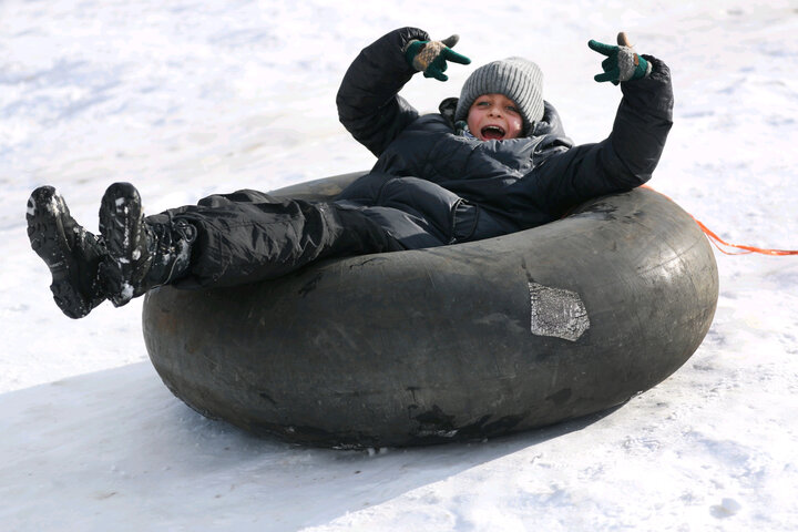 حس خوب زندگی در مراغه برفی