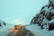 بارش برف و باران در جاده‌های ١١ استان کشور