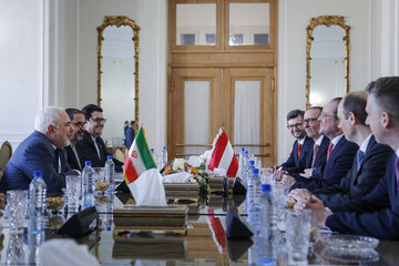 دیدار وزیر خارجه اتریش با ظریف