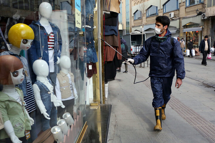 اماکن عمومی ورامین روزانه ضد عفونی می‌شوند