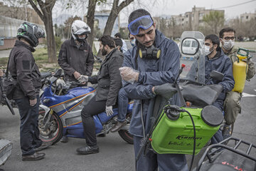 بسیج مردمی برای ضد عفونی اماکن عمومی‎