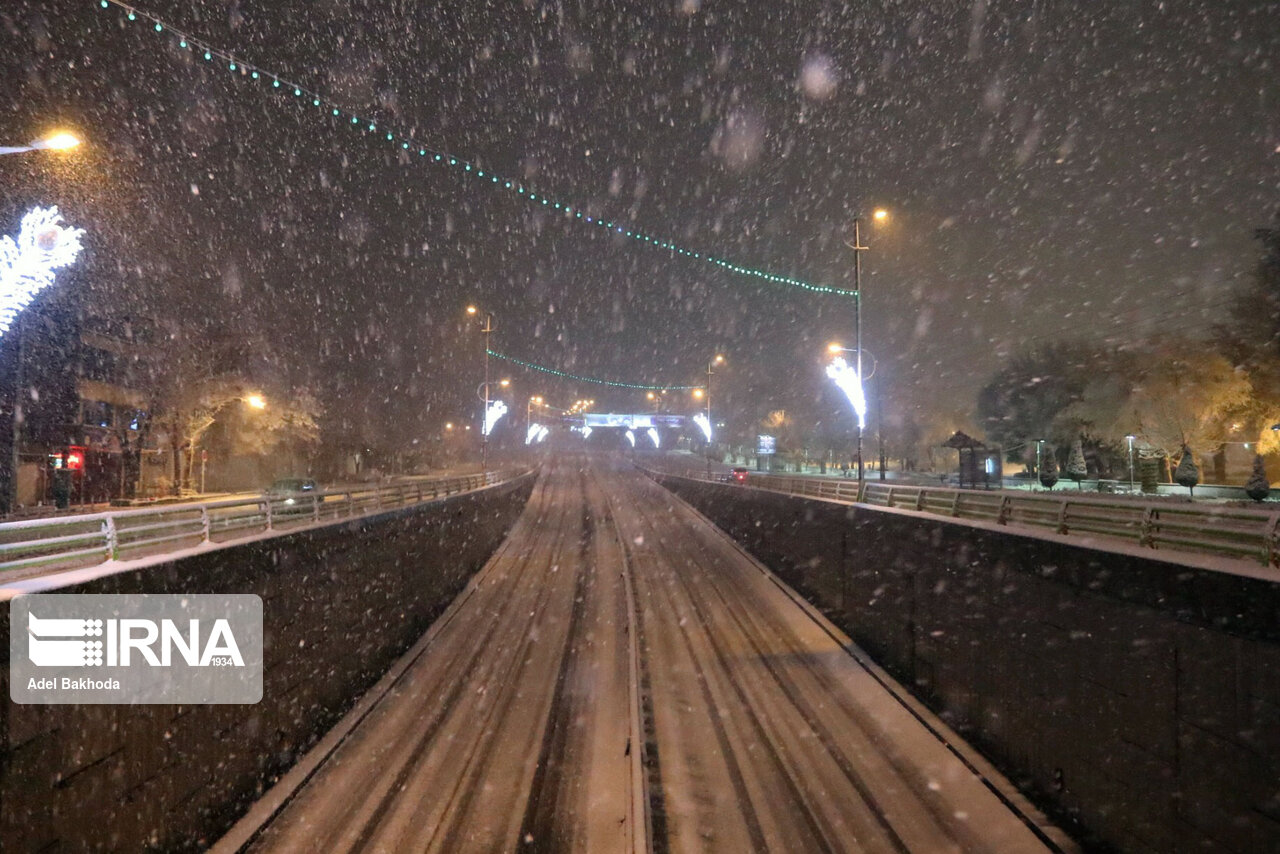 بارش برف شبانه در ارتفاعات تهران