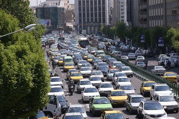وضعیت ترافیکی معابر پایتخت در روز آغاز سال تحصیلی دانشگاه‌ها