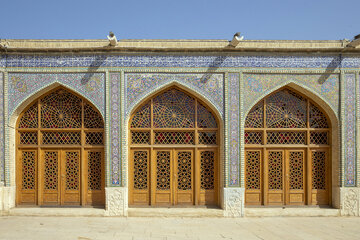 مرمت بخش‌هایی از مسجد صورتی شیراز