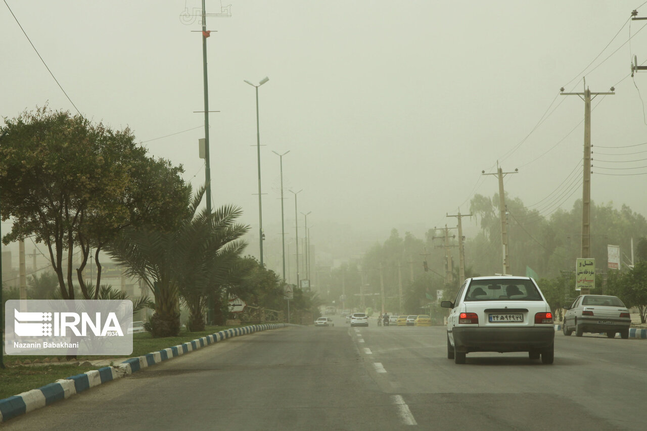 پدیده گرد و غبار در کمین جنوب استان قزوین 