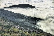 Océano de nubes en el norte de Irán