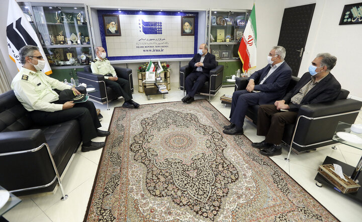 حضور معاون اجتماعی ناجا در ایرنا