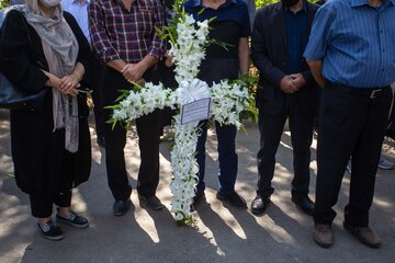 تشییع و خاکسپاری پیکر مطهر شهید هراچ هاکوپیان