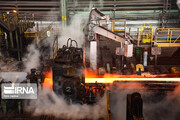 عبور تولید شمش فولاد از رکورد ۲۲.۵ میلیون تن در سال ۹۹