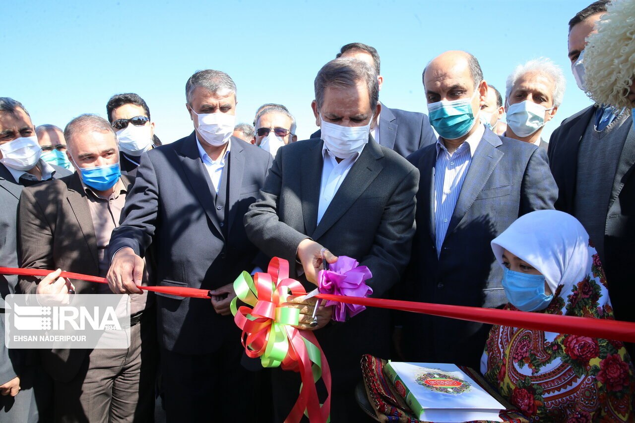 فاز اول تعریض جاده کردکوی ـ بندرترکمن با حضور جهانگیری افتتاح شد