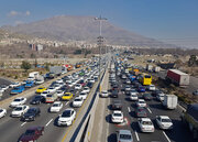 ترافیک سنگین در آزاد راه‌های تهران-شمال  و قزوین-رشت