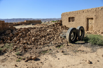 خسارت زلزله در روستای "شورک" در خراسان شمالی