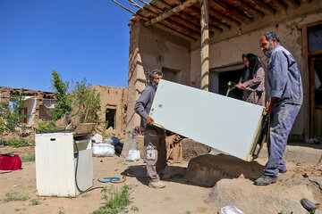 خسارت زلزله در روستای "شورک" در خراسان شمالی