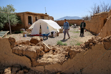 خسارت زلزله در روستای "شورک" در خراسان شمالی