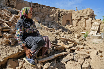 خسارت زلزله در روستای "شورک" در خراسان شمالی